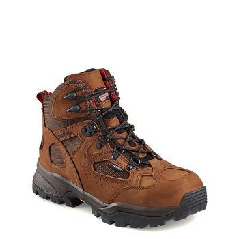 Red Wing Férfi TruHiker 6-inch Safety Toe Vízálló Bakancs Gesztenyebarna